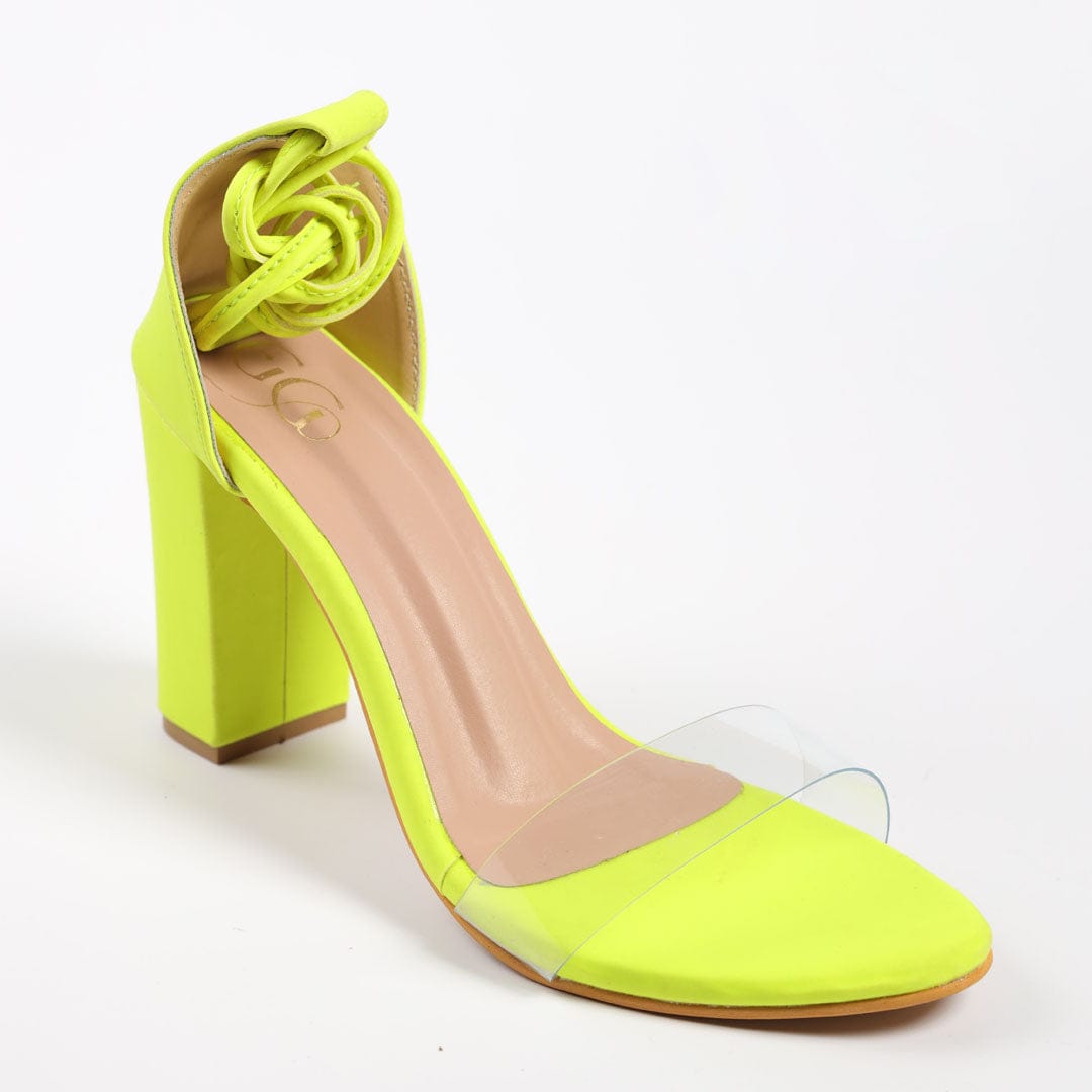 Neon Block heels