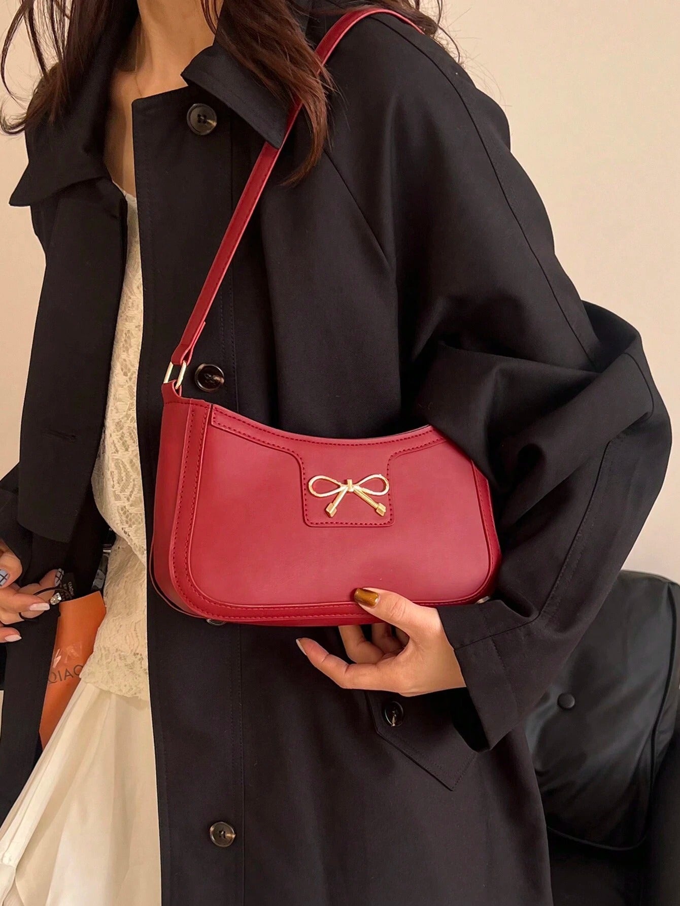 Red Designer-Inspired handbag