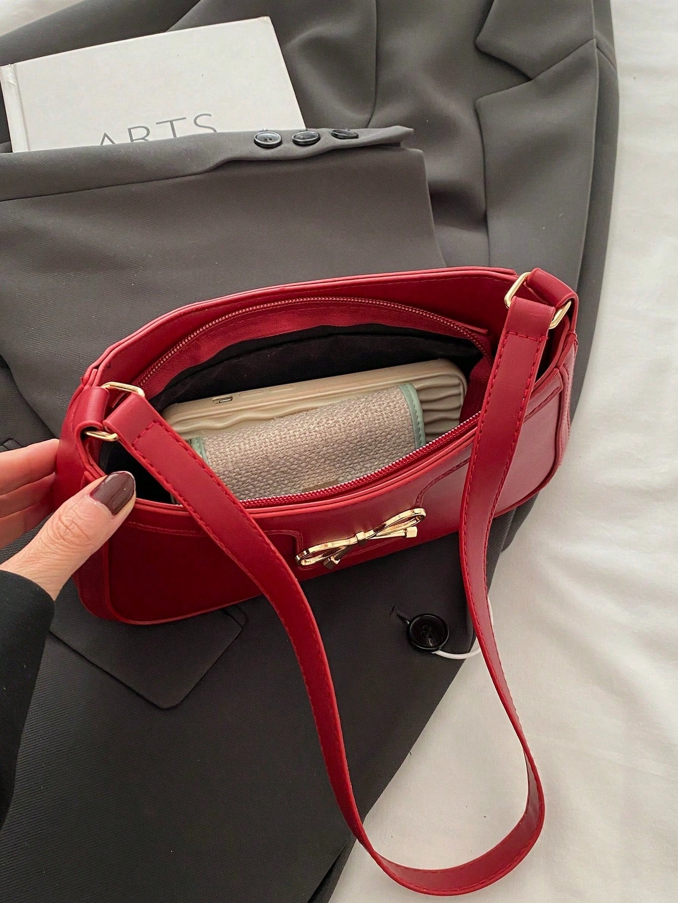 Red Designer-Inspired handbag