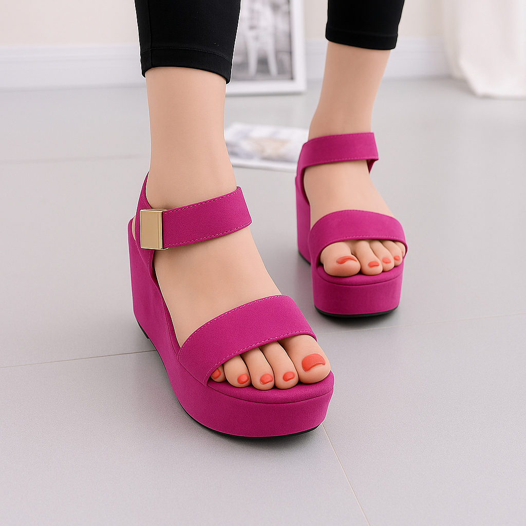 Blush Blossom Wedges