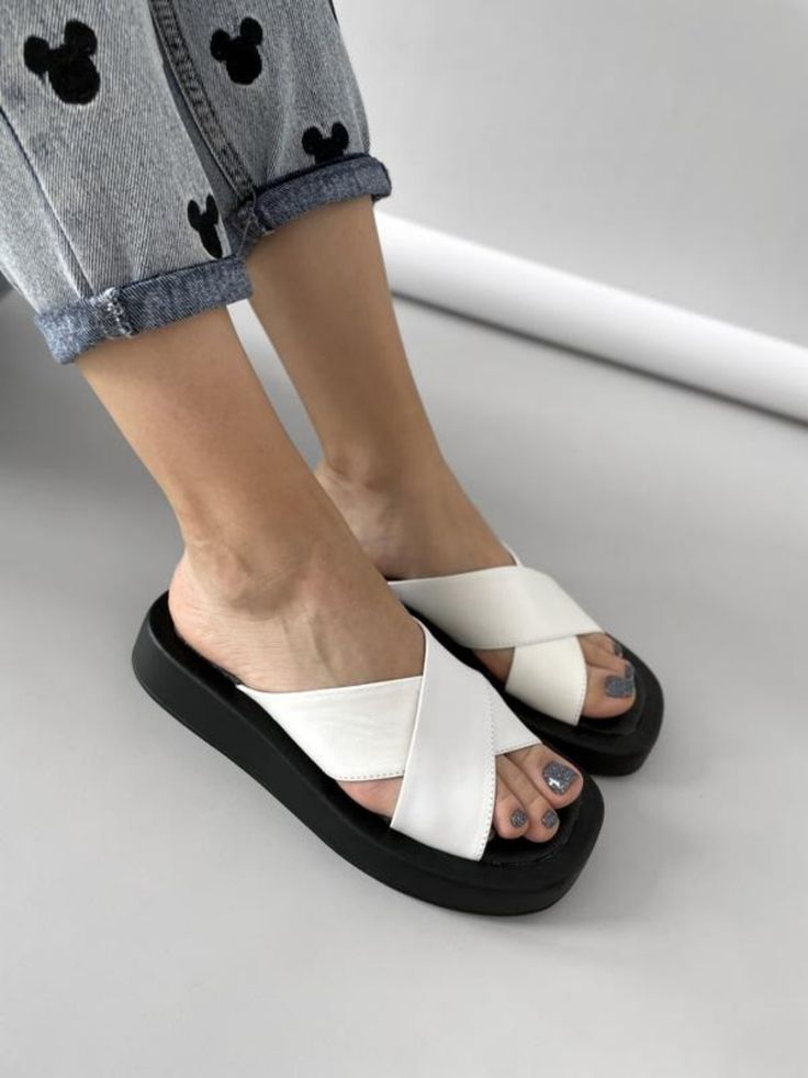 Padded Criss-Cross Slip-On Slider Flipflops