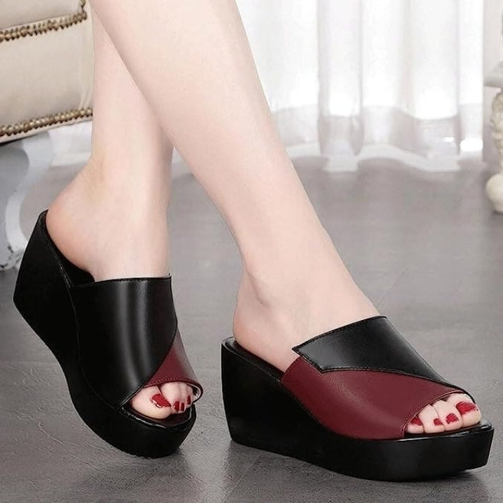 Noir Burgundy Lift Wedges