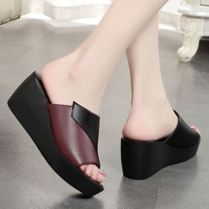 Noir Burgundy Lift Wedges