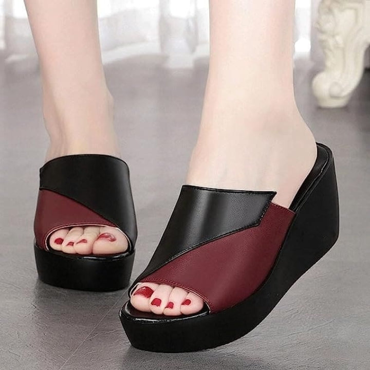 Noir Burgundy Lift Wedges