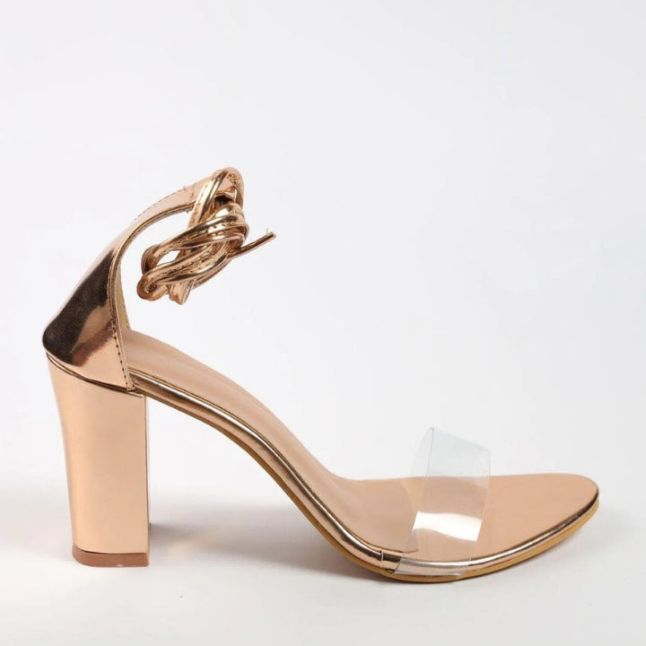 Golden Girl Block Heels