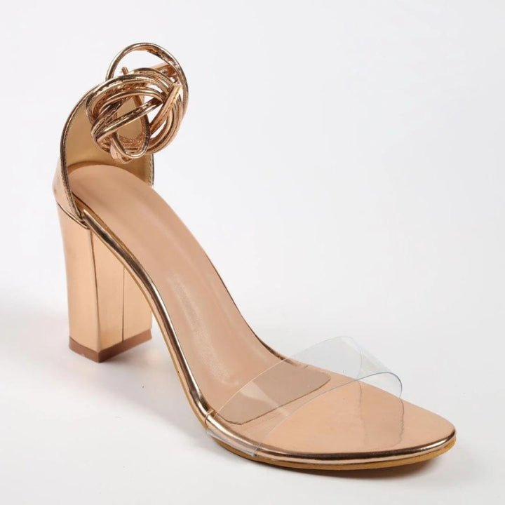 Golden Girl Block Heels