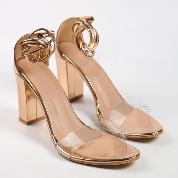 Golden Girl Block Heels