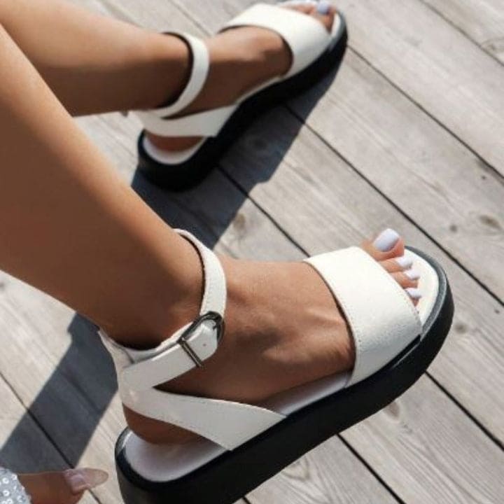 Ankle Tie Sliders Flipflops