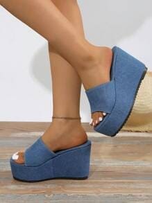 Blue Denim Sunny Steps Wedges