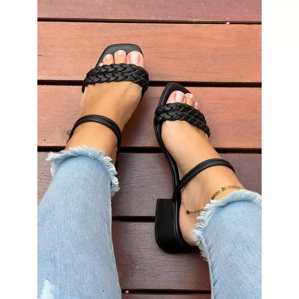 Black Walk Easy Heels