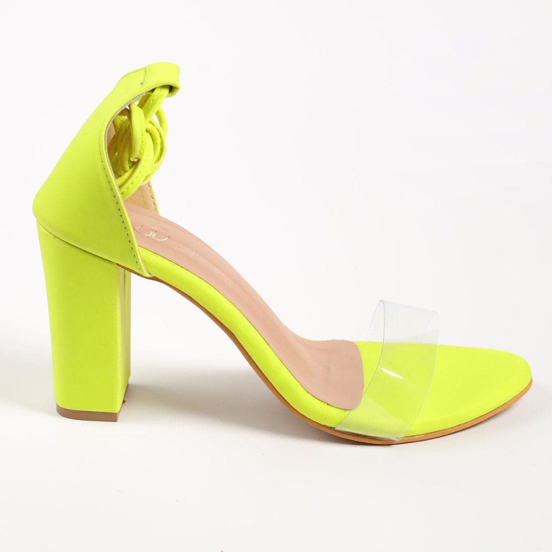 Neon Block heels