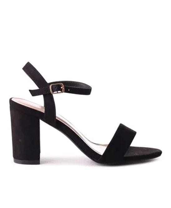 Black block heels